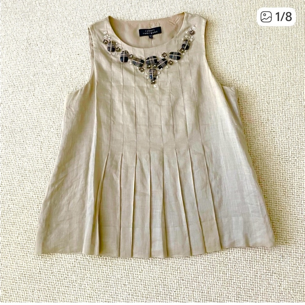 Vintage Robert Rodriguez Jewel Neck Top